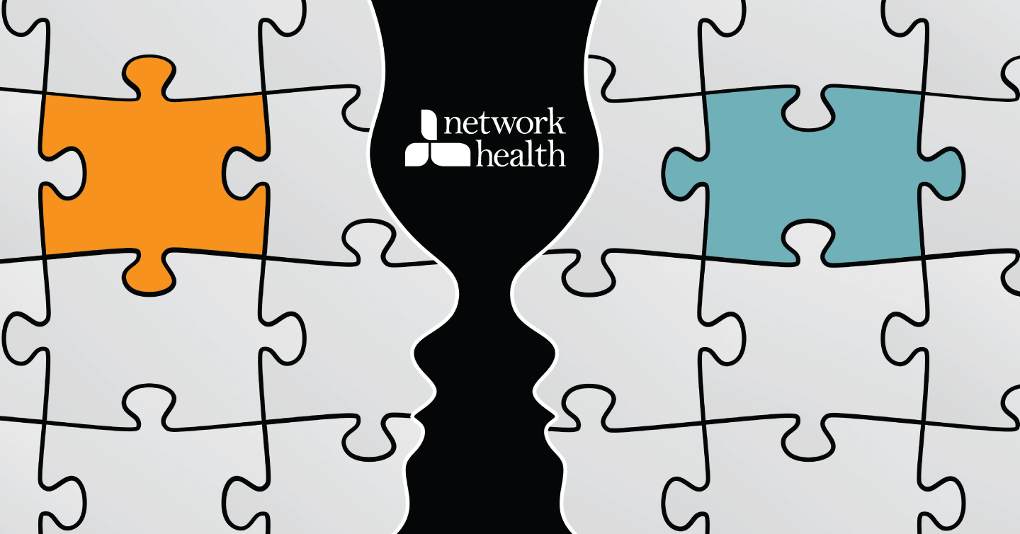 network health logo with mental health puzzle piece picture